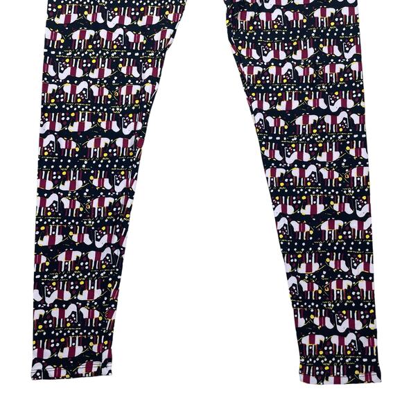 Lularoe Elephant Printed Legging Multi Color Size 12-22 Tall & Curvy - Picture 3 of 7